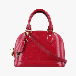 Pre-owned Louis Vuitton Alma BB pomme d'amour Vernis M91606 shoulderbag | stylenewstar