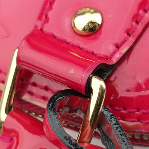 Pre-owned Louis Vuitton Alma BB pomme d'amour Vernis M91606 shoulderbag | stylenewstar