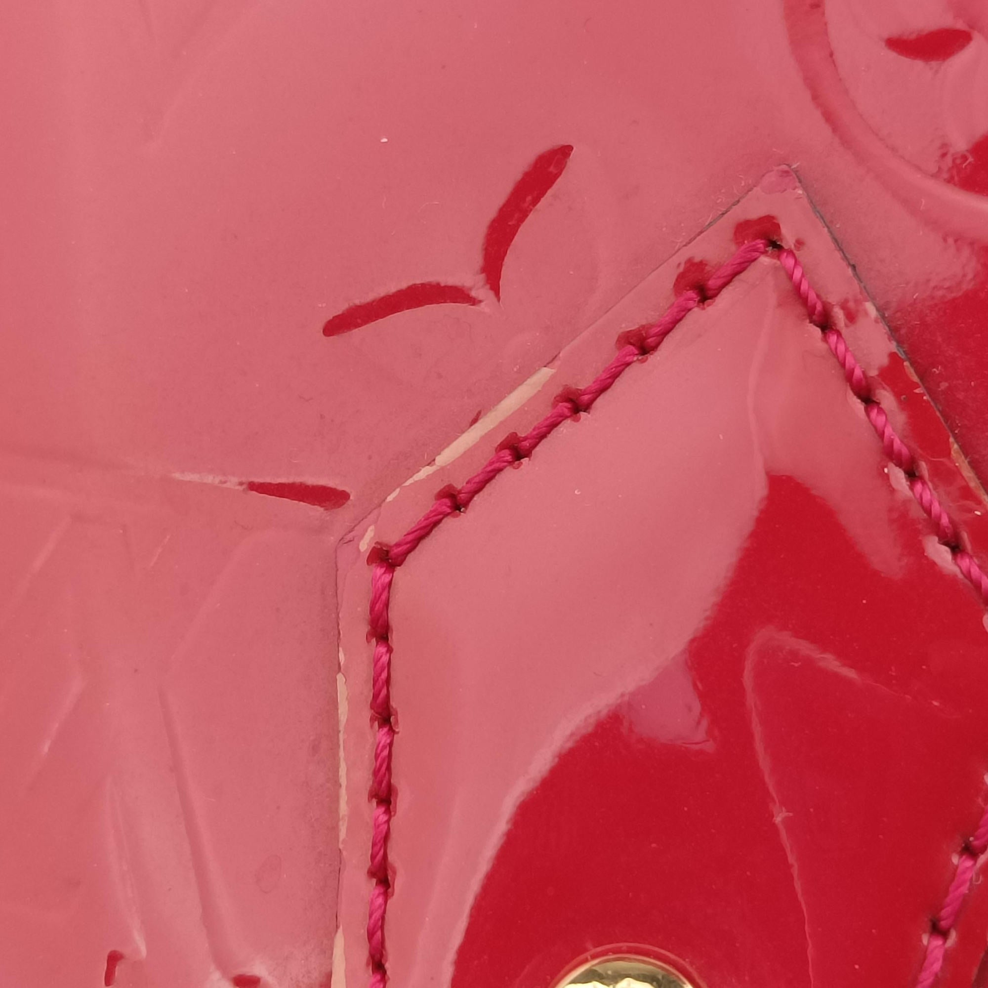 Pre-owned Louis Vuitton Alma BB pomme d'amour Vernis M91606 shoulderbag | stylenewstar