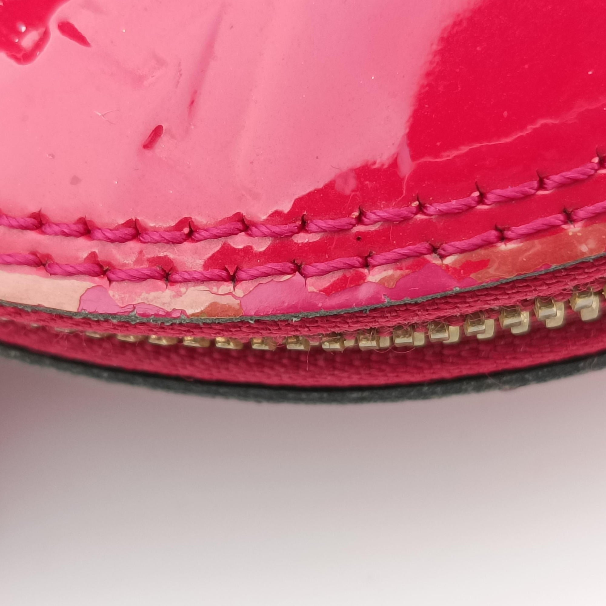 Pre-owned Louis Vuitton Alma BB pomme d'amour Vernis M91606 shoulderbag | stylenewstar