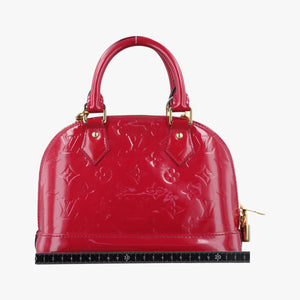 Pre-owned Louis Vuitton Alma BB pomme d'amour Vernis M91606 shoulderbag | stylenewstar