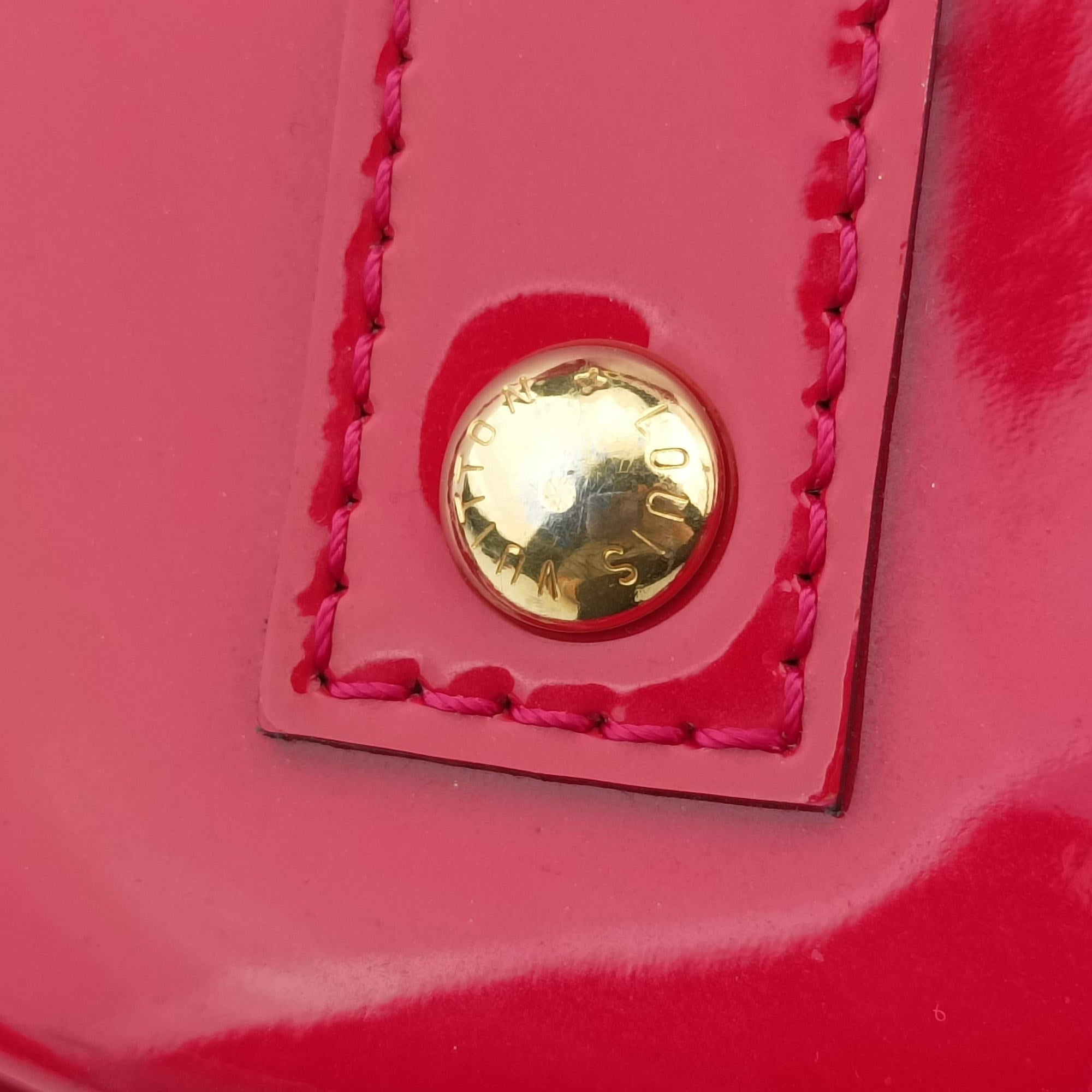 Pre-owned Louis Vuitton Alma BB pomme d'amour Vernis M91606 shoulderbag | stylenewstar
