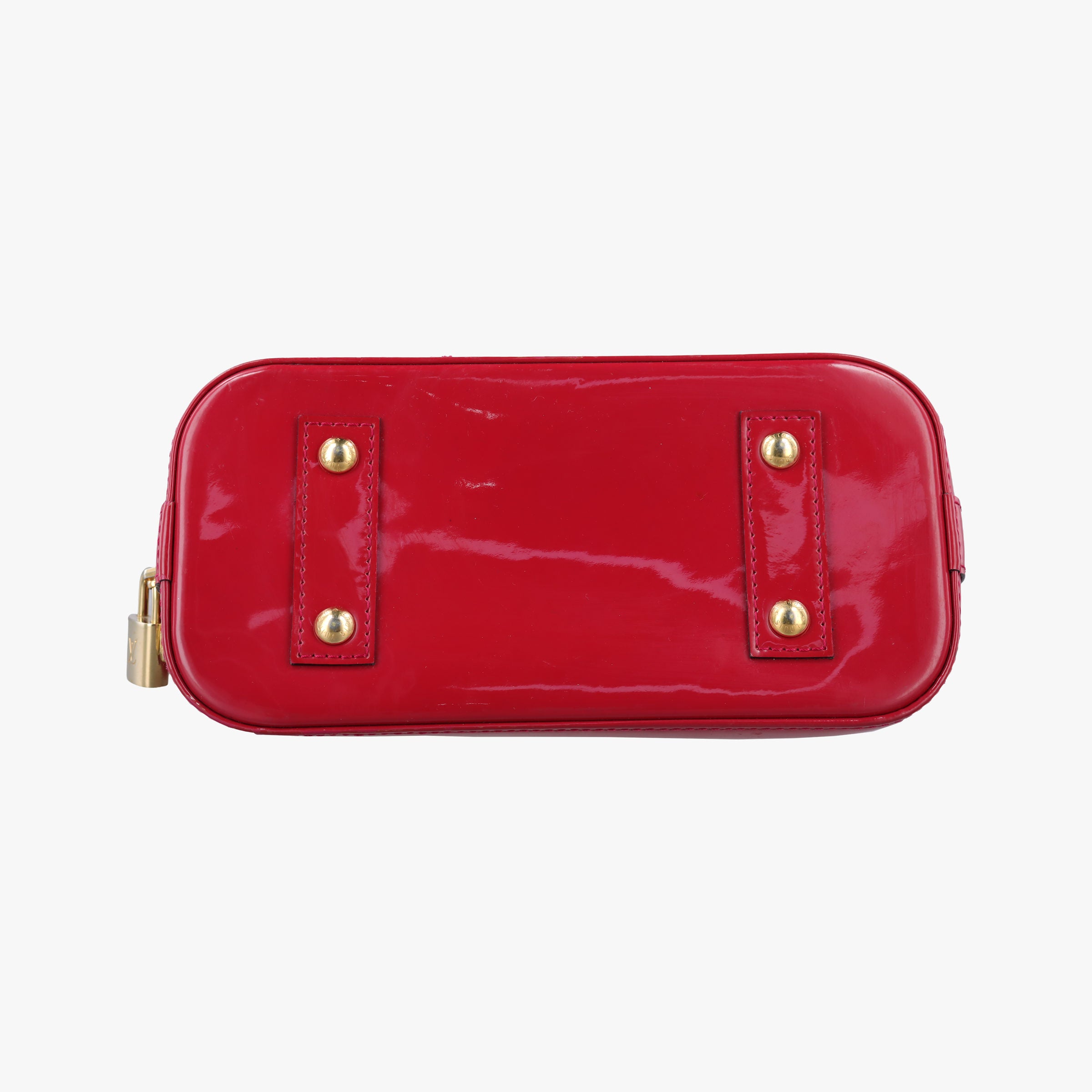 Pre-owned Louis Vuitton Alma BB pomme d'amour Vernis M91606 shoulderbag | stylenewstar
