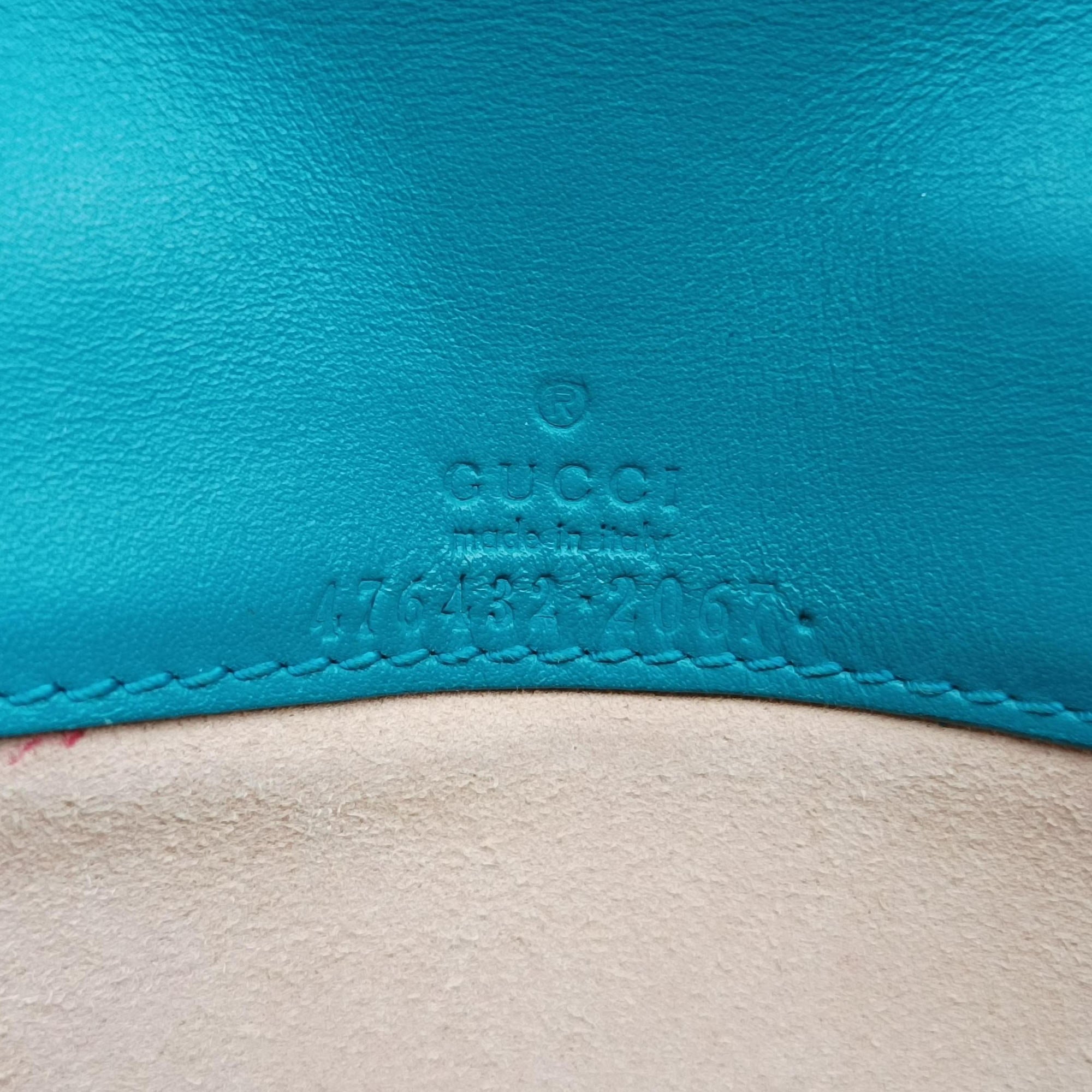 Pre-owned Gucci Dionysus Blue velour×Leather 476432 shoulderbag | stylenewstar