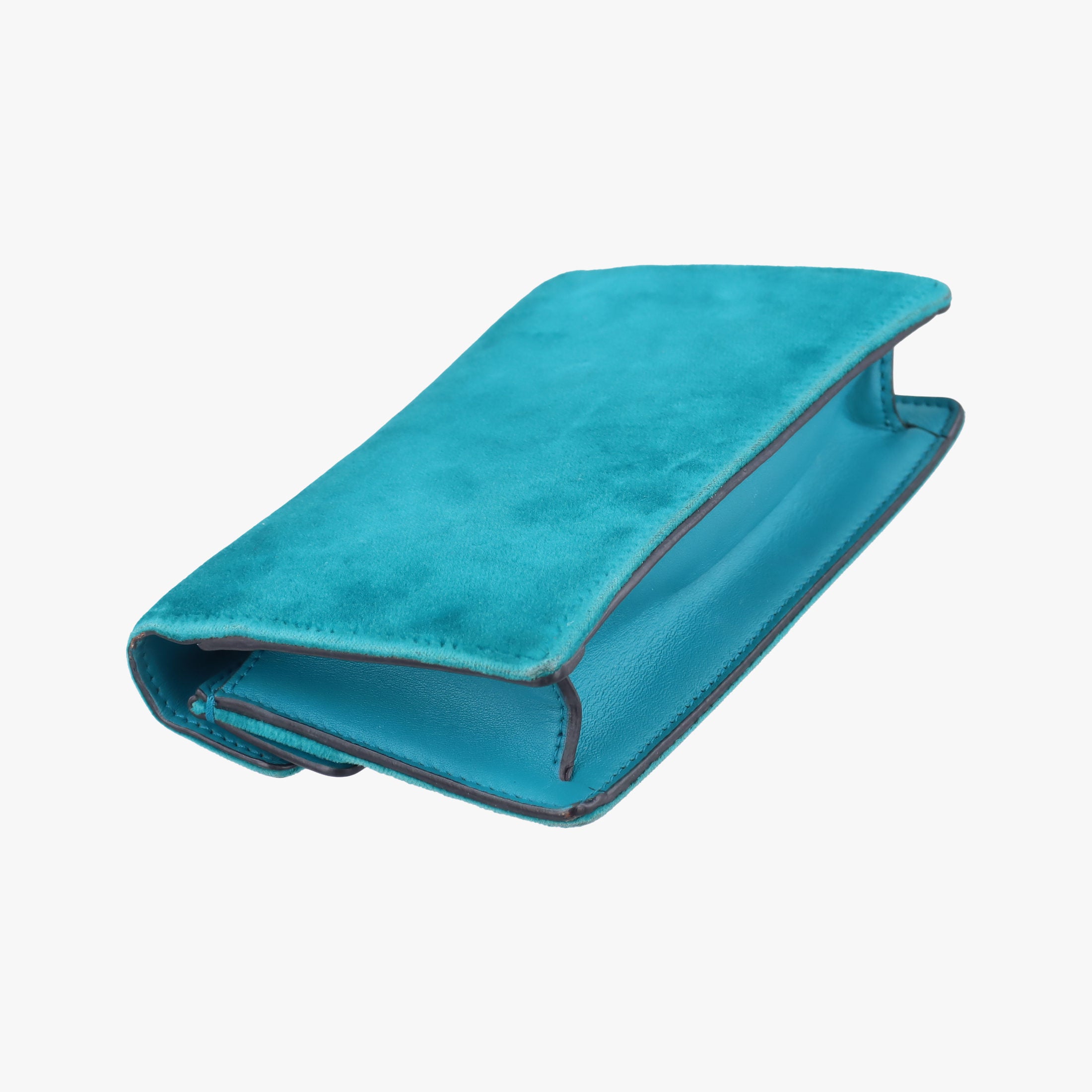 Pre-owned Gucci Dionysus Blue velour×Leather 476432 shoulderbag | stylenewstar