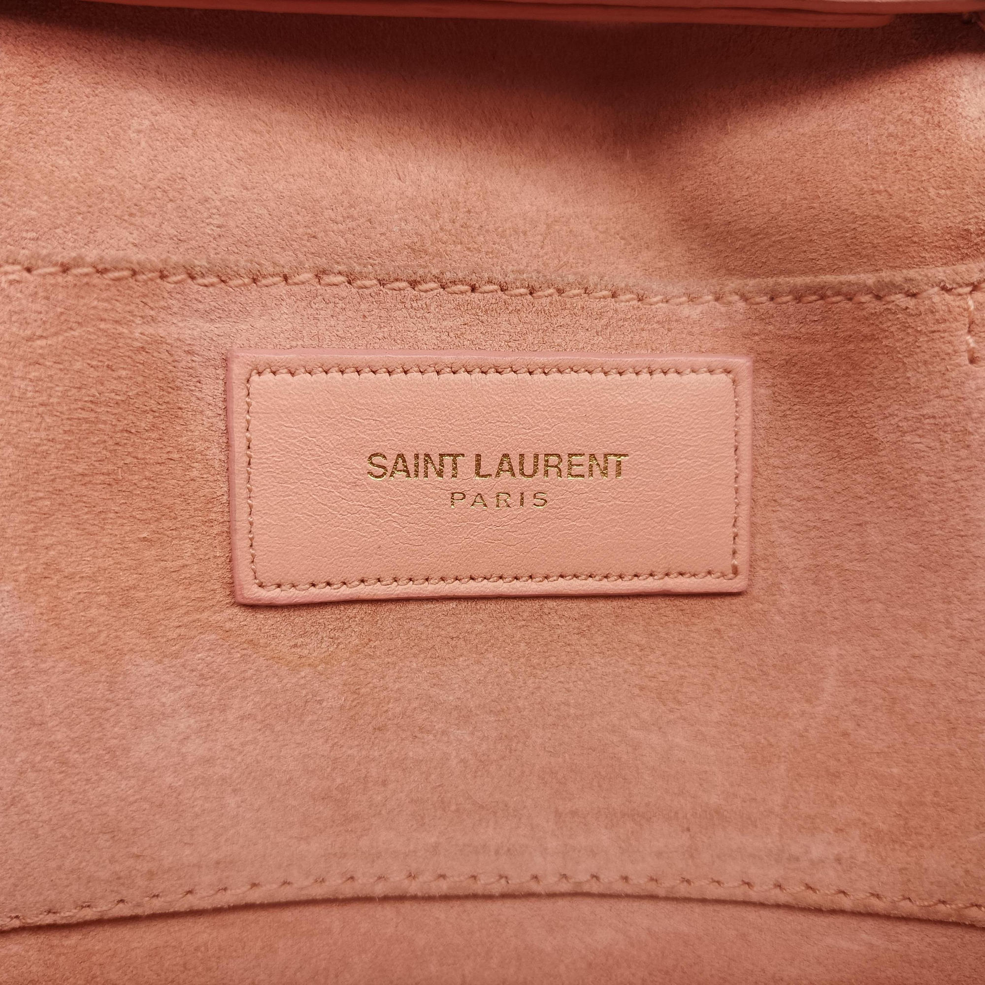Secondhand Yves Saint Laurent Y Line pink Leather 311215 shoulderbag | stylenewstar