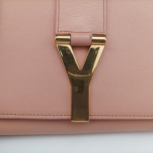 Secondhand Yves Saint Laurent Y Line pink Leather 311215 shoulderbag | stylenewstar