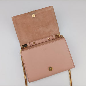 Secondhand Yves Saint Laurent Y Line pink Leather 311215 shoulderbag | stylenewstar