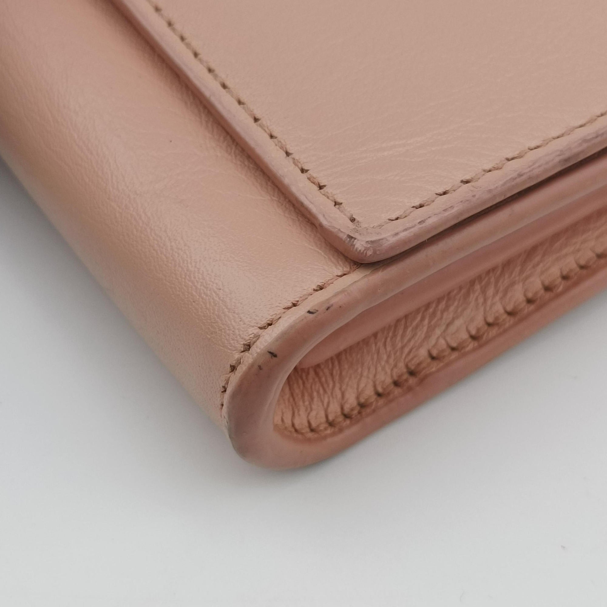 Secondhand Yves Saint Laurent Y Line pink Leather 311215 shoulderbag | stylenewstar