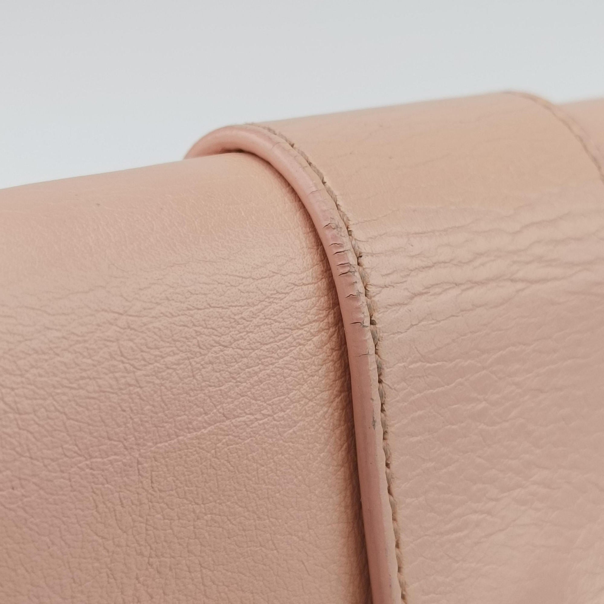 Secondhand Yves Saint Laurent Y Line pink Leather 311215 shoulderbag | stylenewstar