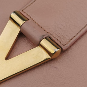 Secondhand Yves Saint Laurent Y Line pink Leather 311215 shoulderbag | stylenewstar