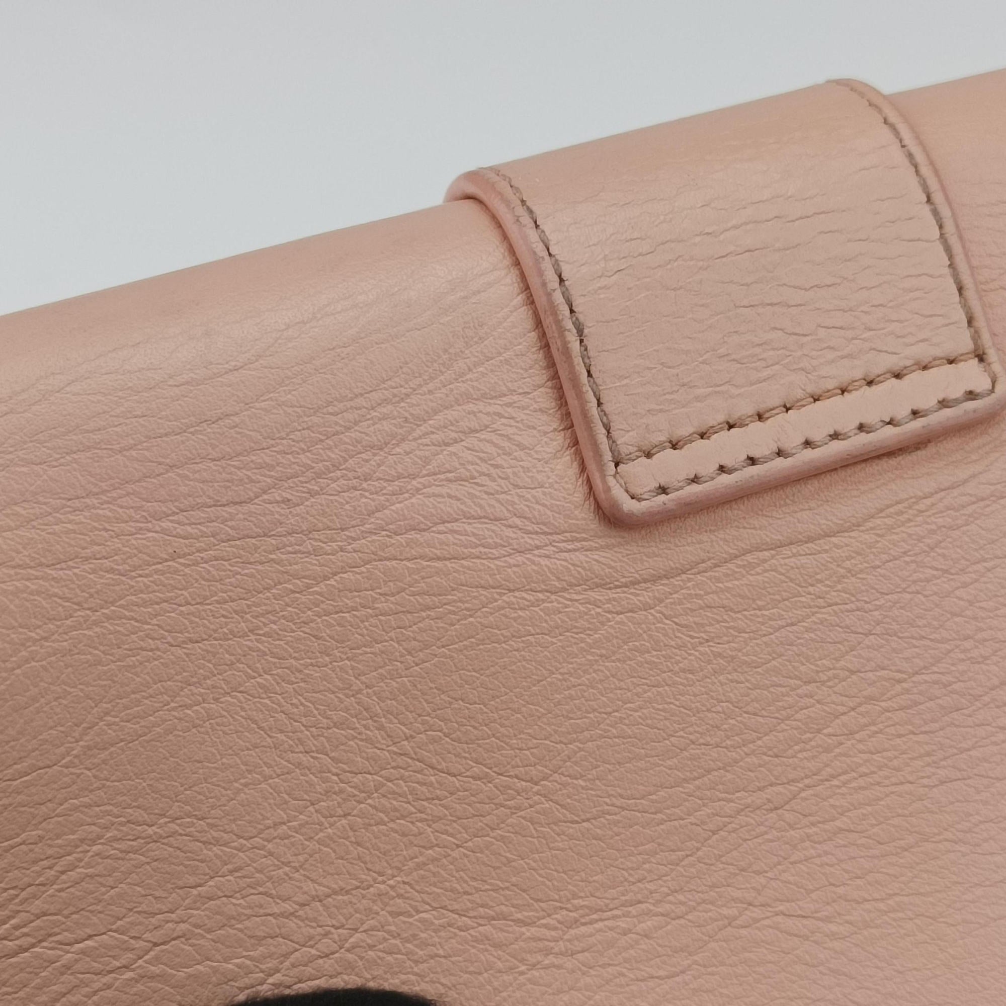 Secondhand Yves Saint Laurent Y Line pink Leather 311215 shoulderbag | stylenewstar