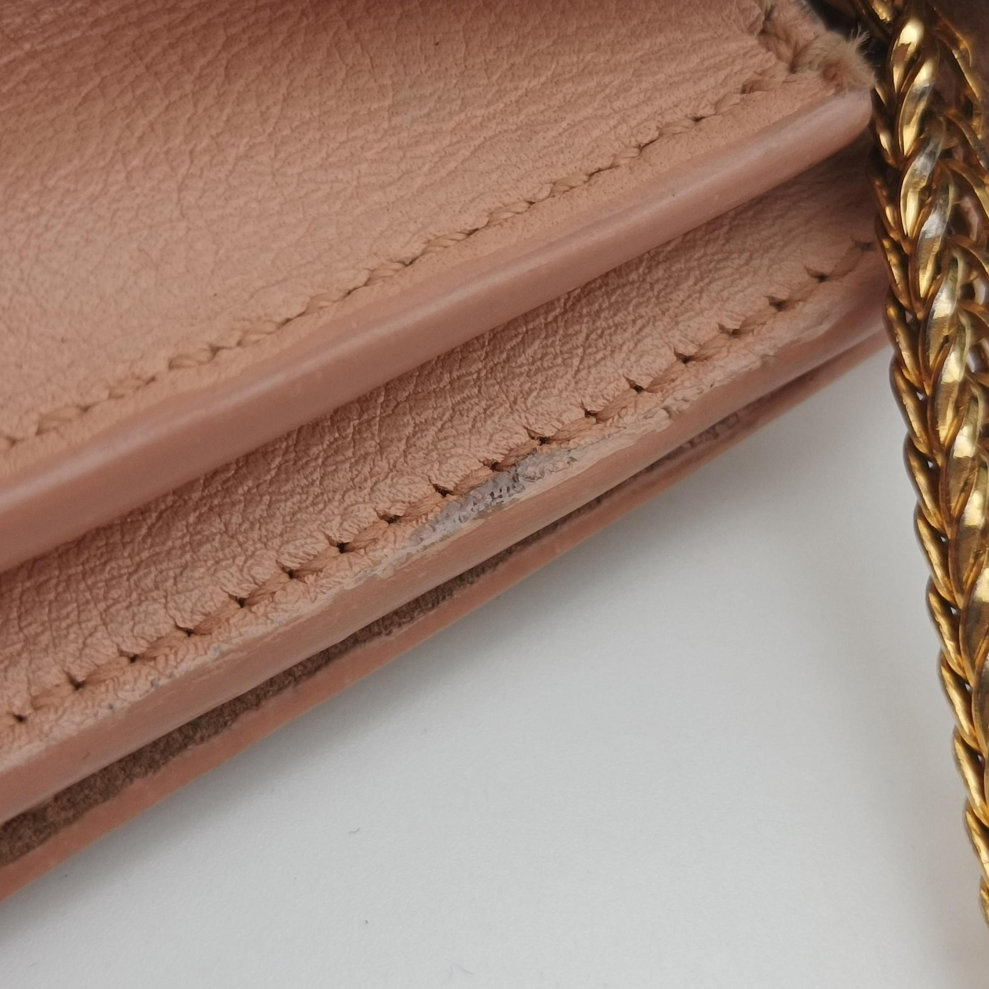 Secondhand Yves Saint Laurent Y Line pink Leather 311215 shoulderbag | stylenewstar