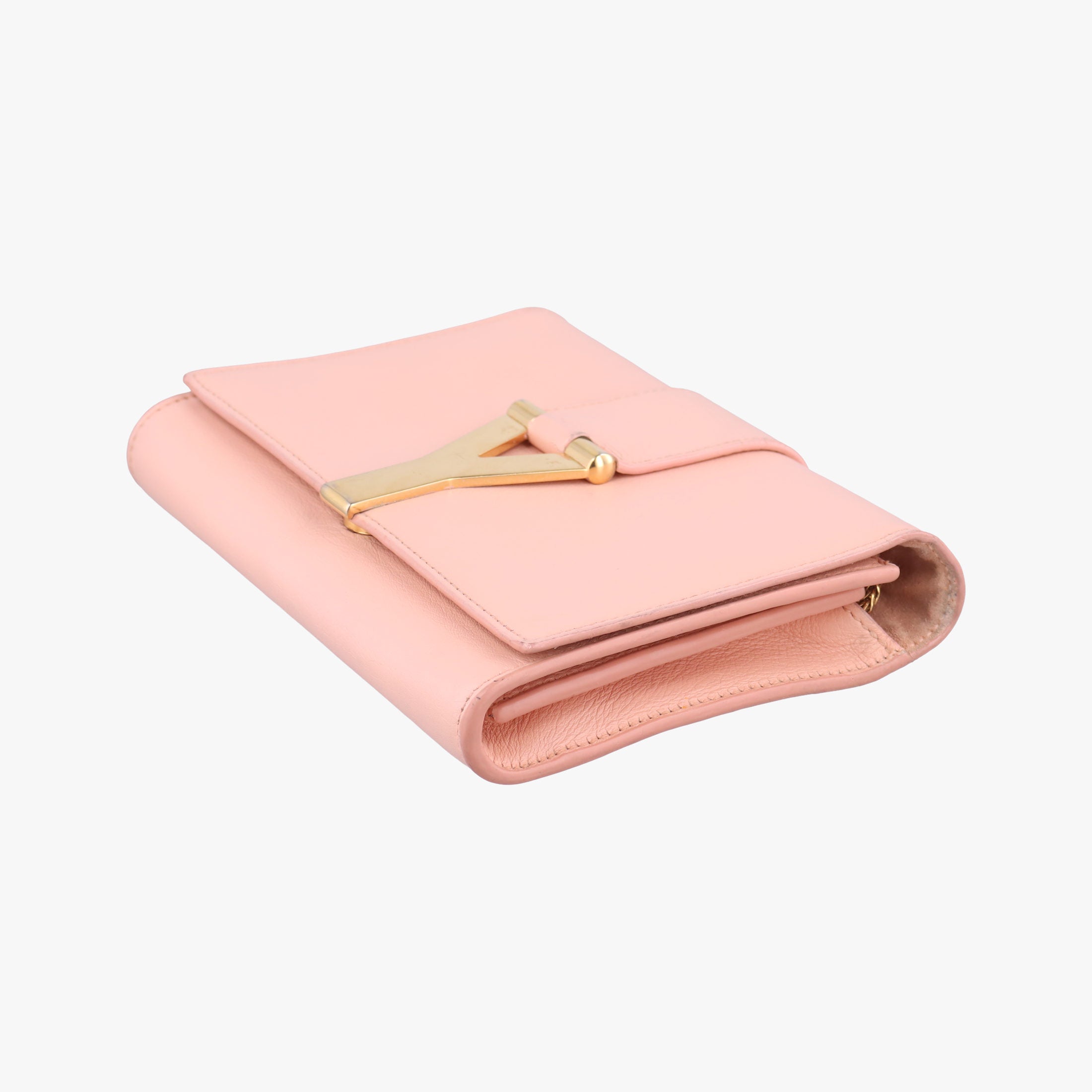 Secondhand Yves Saint Laurent Y Line pink Leather 311215 shoulderbag | stylenewstar