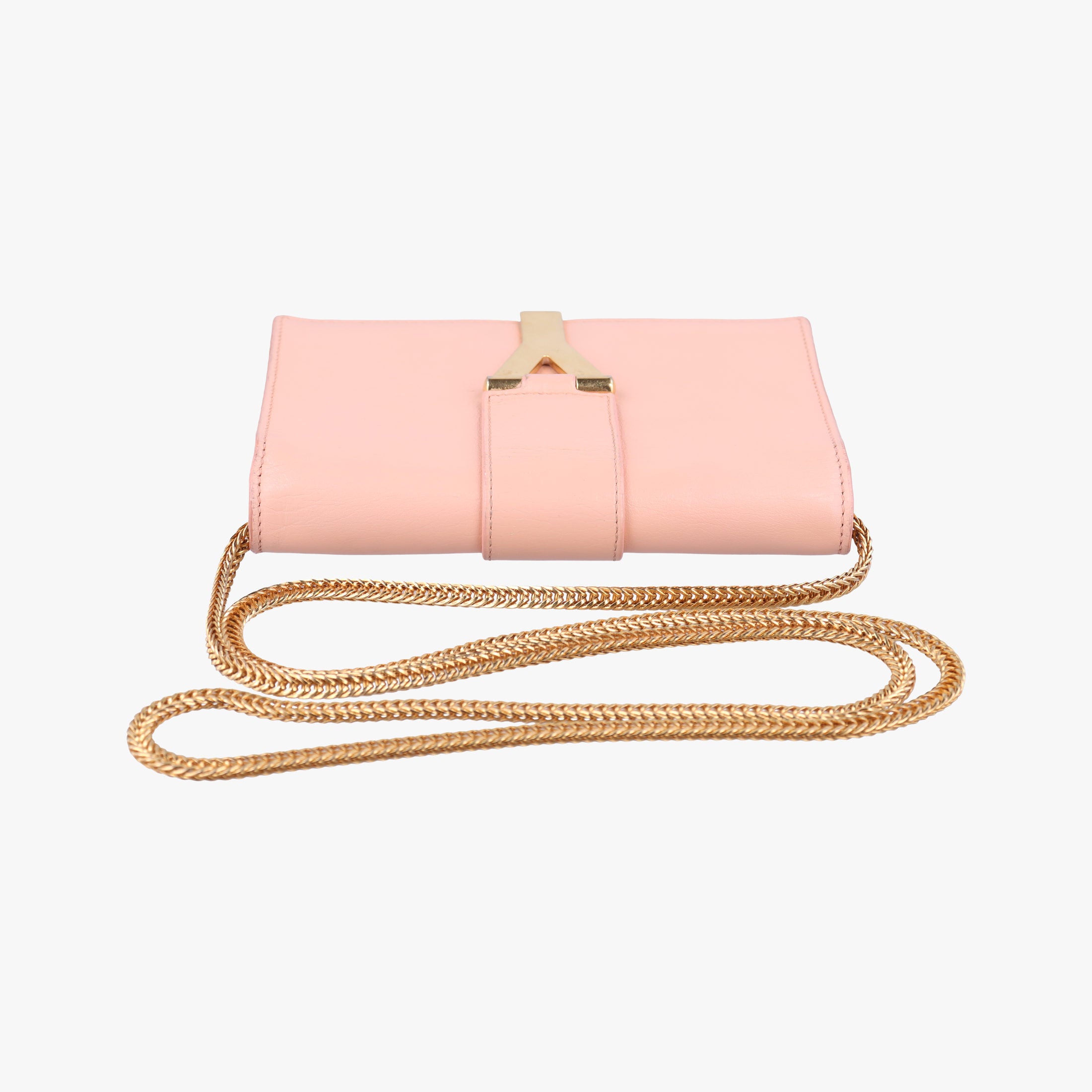 Secondhand Yves Saint Laurent Y Line pink Leather 311215 shoulderbag | stylenewstar