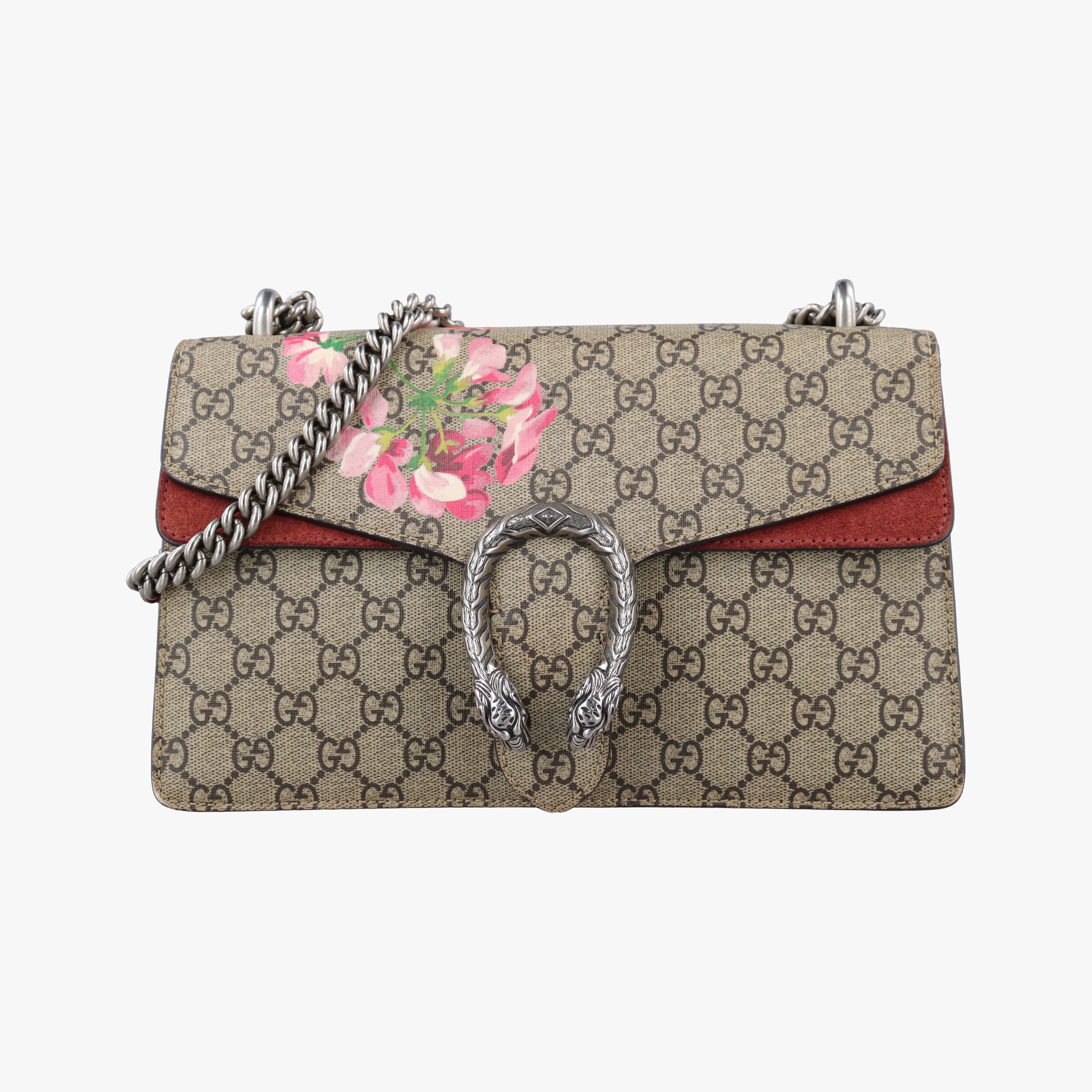 Secondhand Gucci Dionysus beige×red×Multicolour PVC coated canvas × suede 400249 shoulderbag | stylenewstar