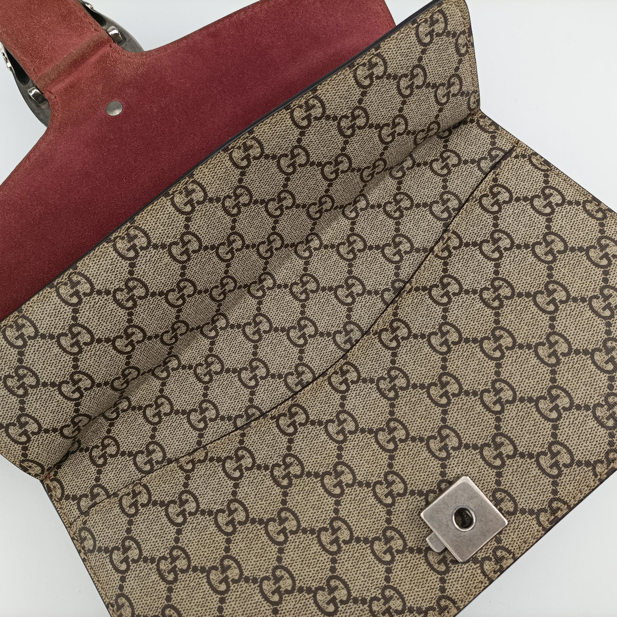 Secondhand Gucci Dionysus beige×red×Multicolour PVC coated canvas × suede 400249 shoulderbag | stylenewstar