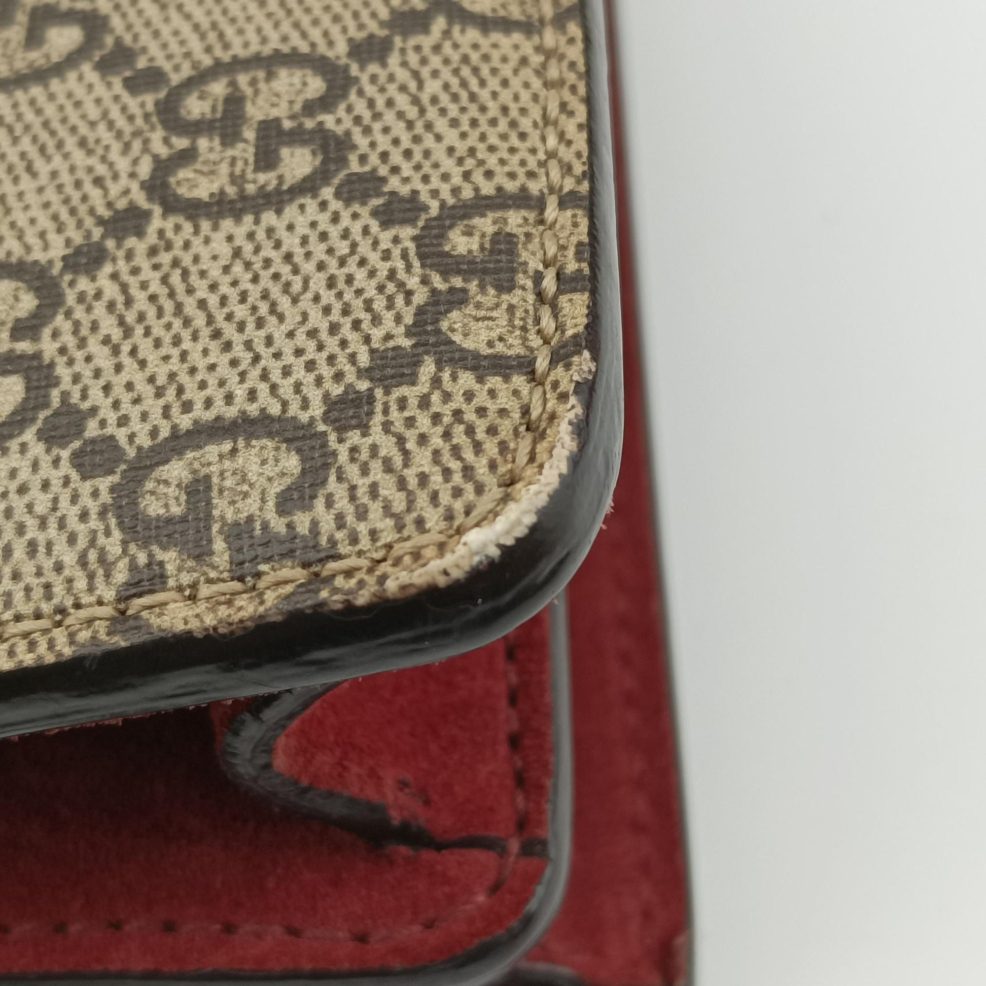 Secondhand Gucci Dionysus beige×red×Multicolour PVC coated canvas × suede 400249 shoulderbag | stylenewstar