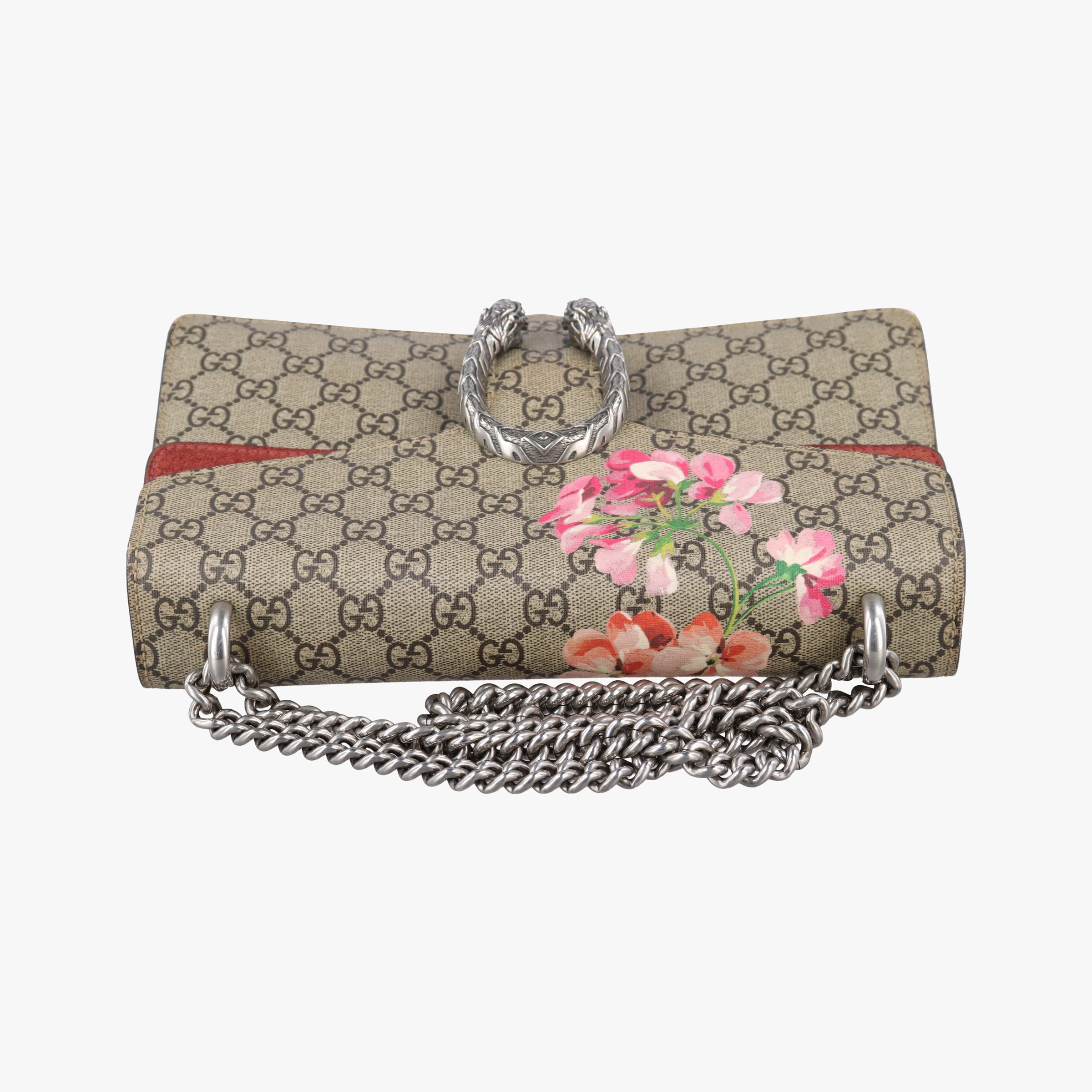 Secondhand Gucci Dionysus beige×red×Multicolour PVC coated canvas × suede 400249 shoulderbag | stylenewstar