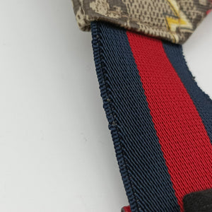 Pre-owned Gucci Kids GG Space beige×Multicolour PVC coated canvas 502095 bum bag/waist bag | stylenewstar