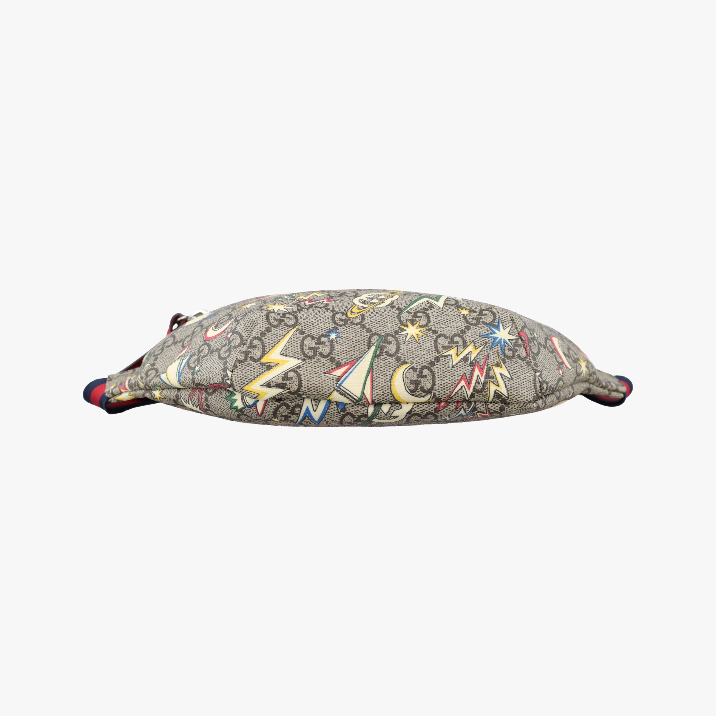 Pre-owned Gucci Kids GG Space beige×Multicolour PVC coated canvas 502095 bum bag/waist bag | stylenewstar