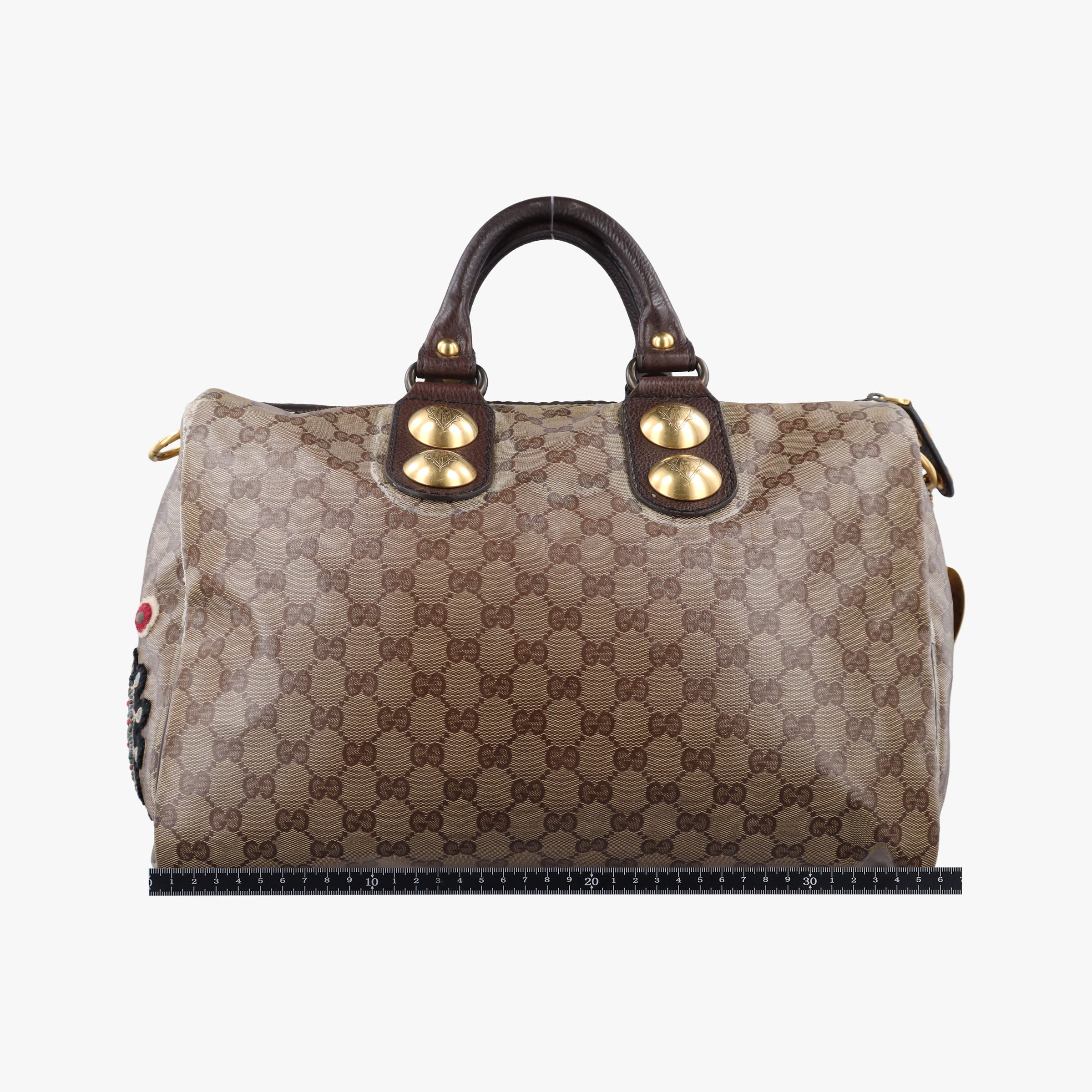Pre-owned Gucci Babushka Multicolour PVC coated canvas 207774 handbag | stylenewstar