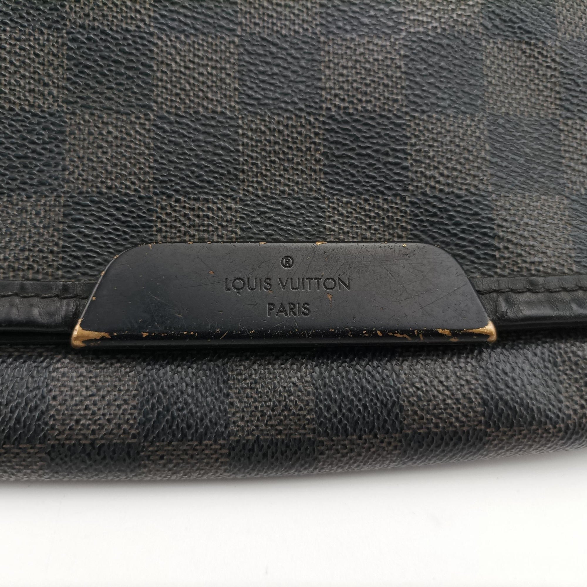 Pre-owned Louis Vuitton DANIEL GM Noir Damier Graphite N58033 shoulderbag | stylenewstar