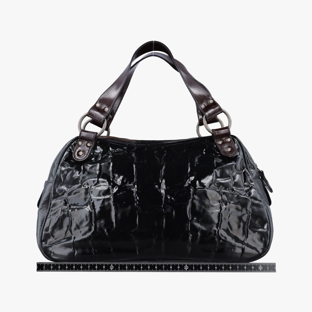 Secondhand Christian Dior Gaucho Black Patent  handbag | stylenewstar