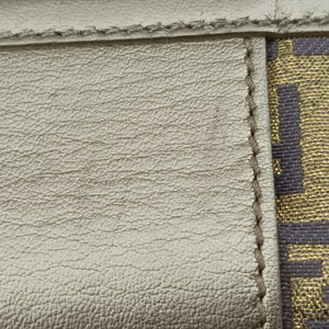 Vintage Fendi Zucchino turn lock golden×Multicolour canvas×leather 8BR492 handbag | stylenewstar