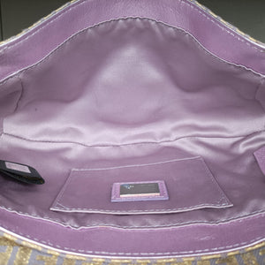 Vintage Fendi Zucchino turn lock golden×Multicolour canvas×leather 8BR492 handbag | stylenewstar