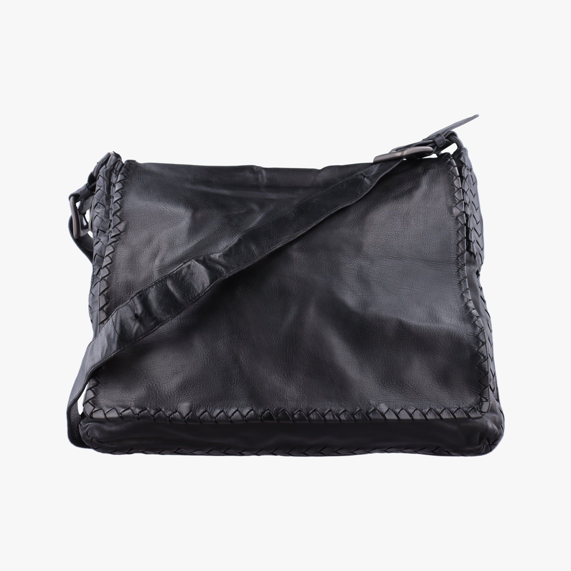 Secondhand Bottega Veneta Intrecciato Black Lambskin  shoulderbag | stylenewstar