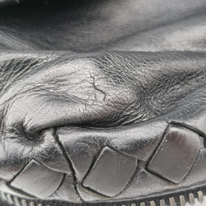 Secondhand Bottega Veneta Intrecciato Black Lambskin  shoulderbag | stylenewstar