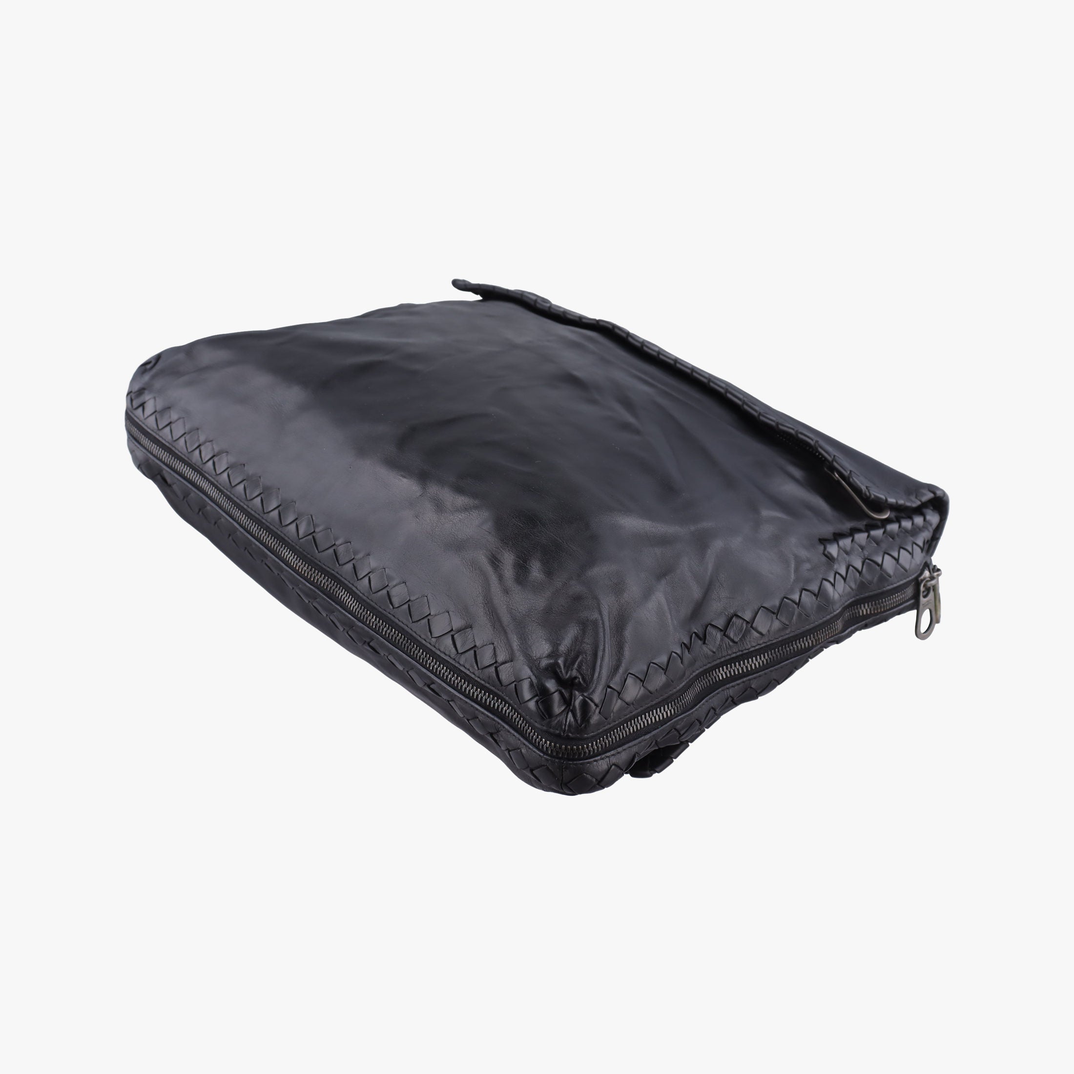 Secondhand Bottega Veneta Intrecciato Black Lambskin  shoulderbag | stylenewstar