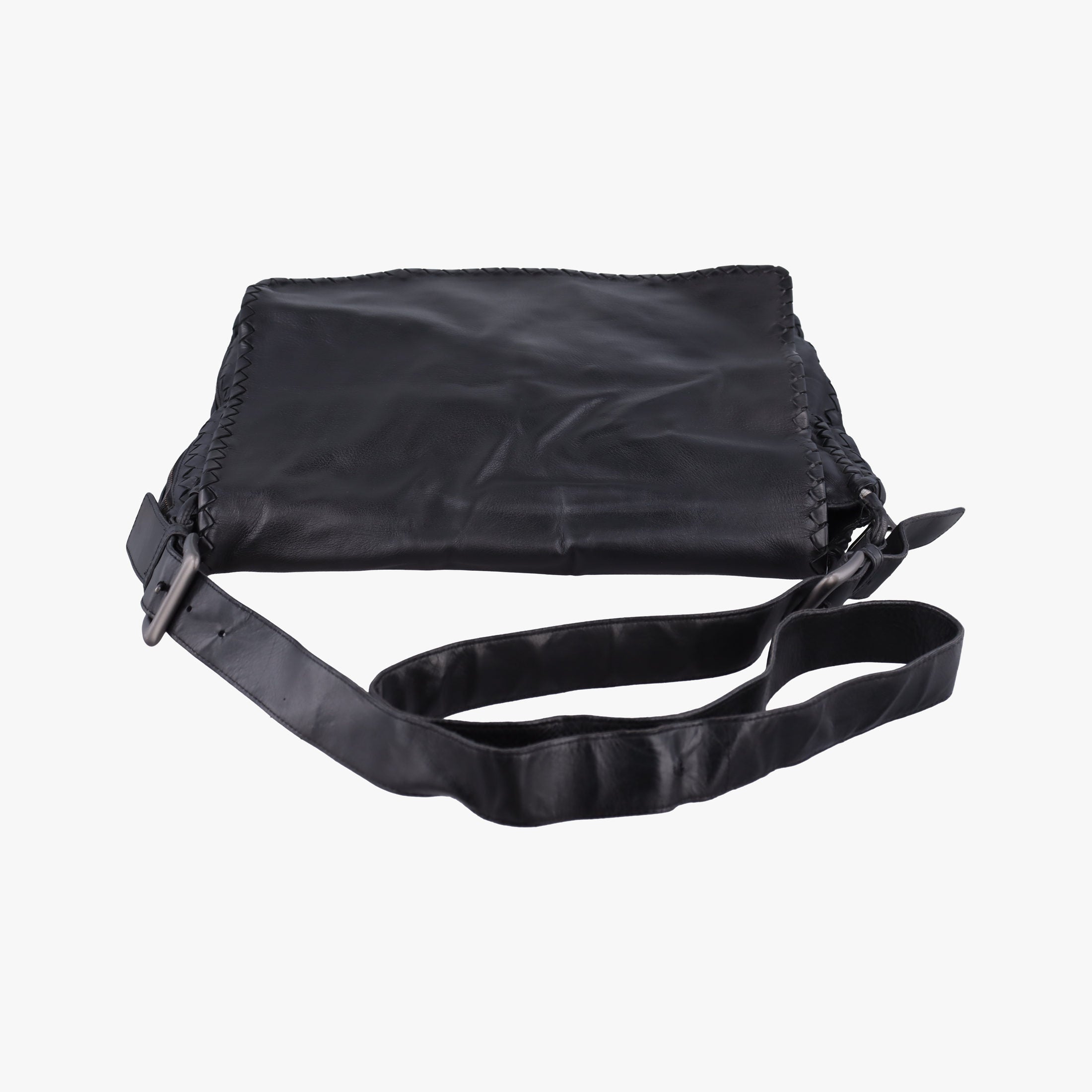 Secondhand Bottega Veneta Intrecciato Black Lambskin  shoulderbag | stylenewstar