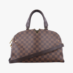 Pre-owned Louis Vuitton Kengsington Bowling EBENE Damier Canvas N41505 shoulderbag | stylenewstar
