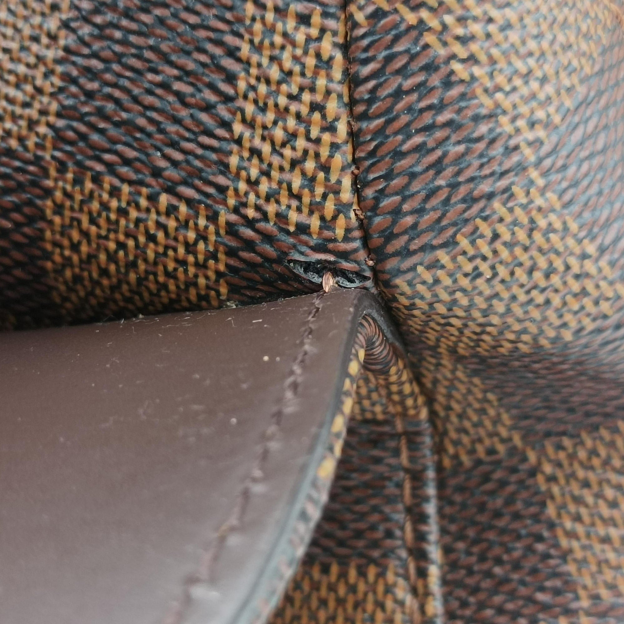 Pre-owned Louis Vuitton Kengsington Bowling EBENE Damier Canvas N41505 shoulderbag | stylenewstar