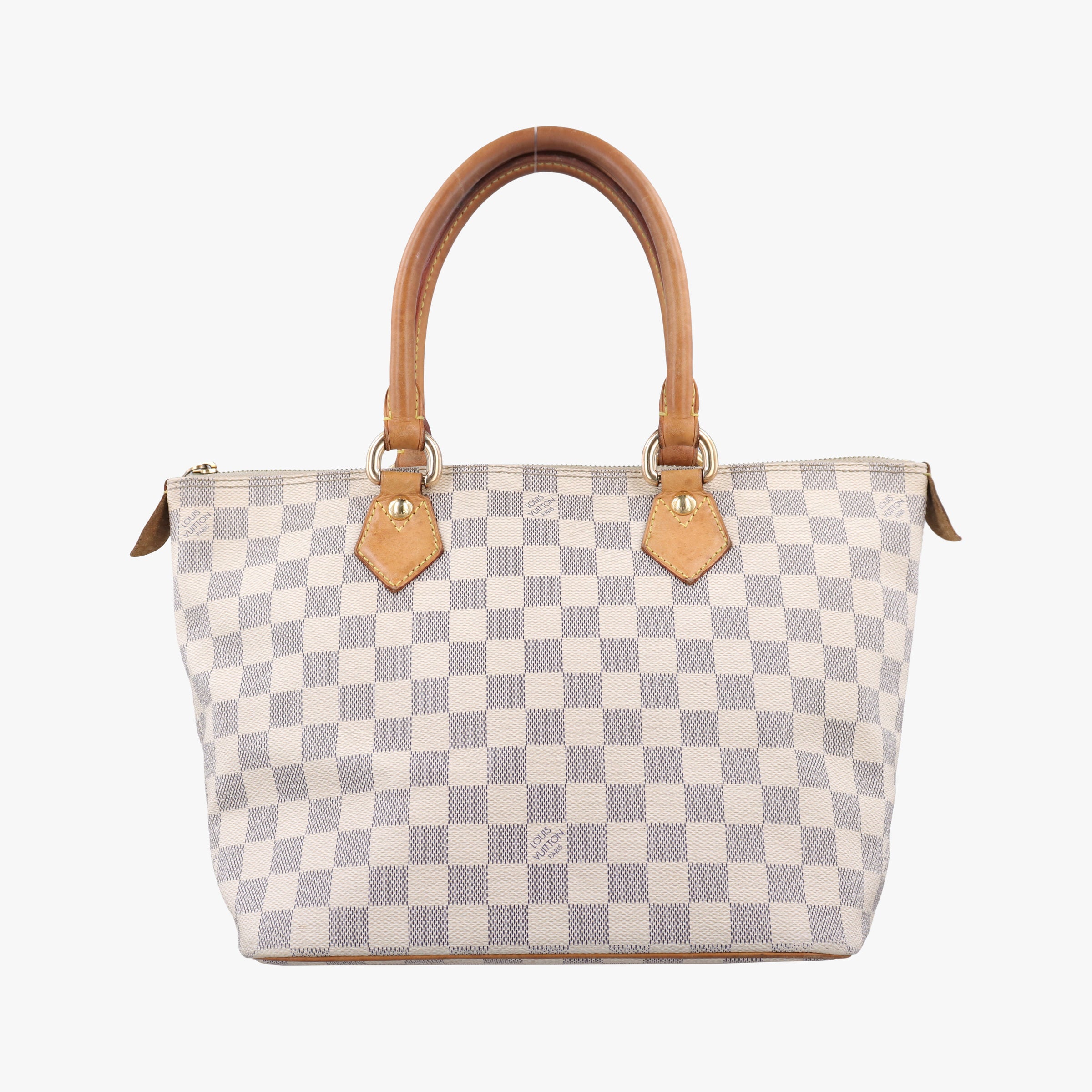 Pre-owned Louis Vuitton SALEYA MM AZUR Damier Canvas N51185 handbag | stylenewstar