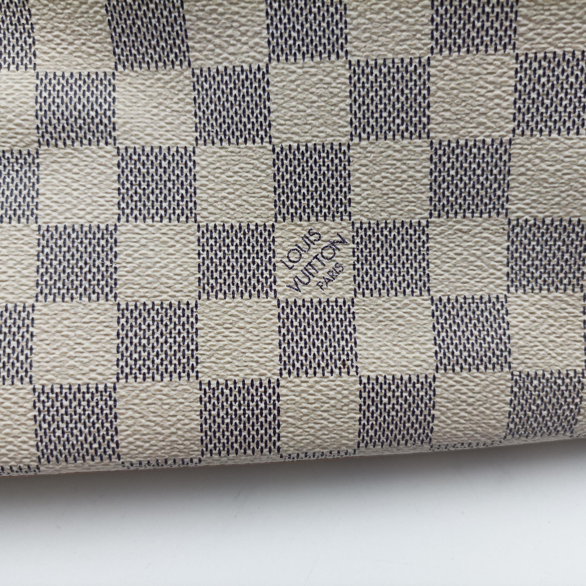 Pre-owned Louis Vuitton SALEYA MM AZUR Damier Canvas N51185 handbag | stylenewstar