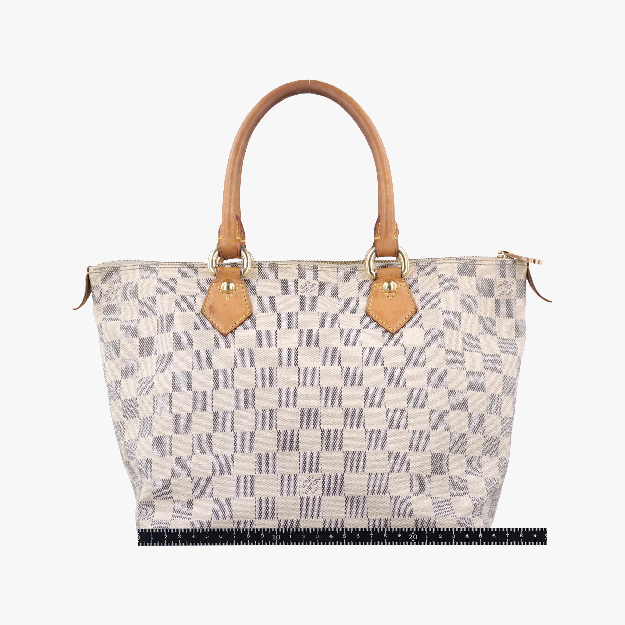 Pre-owned Louis Vuitton SALEYA MM AZUR Damier Canvas N51185 handbag | stylenewstar