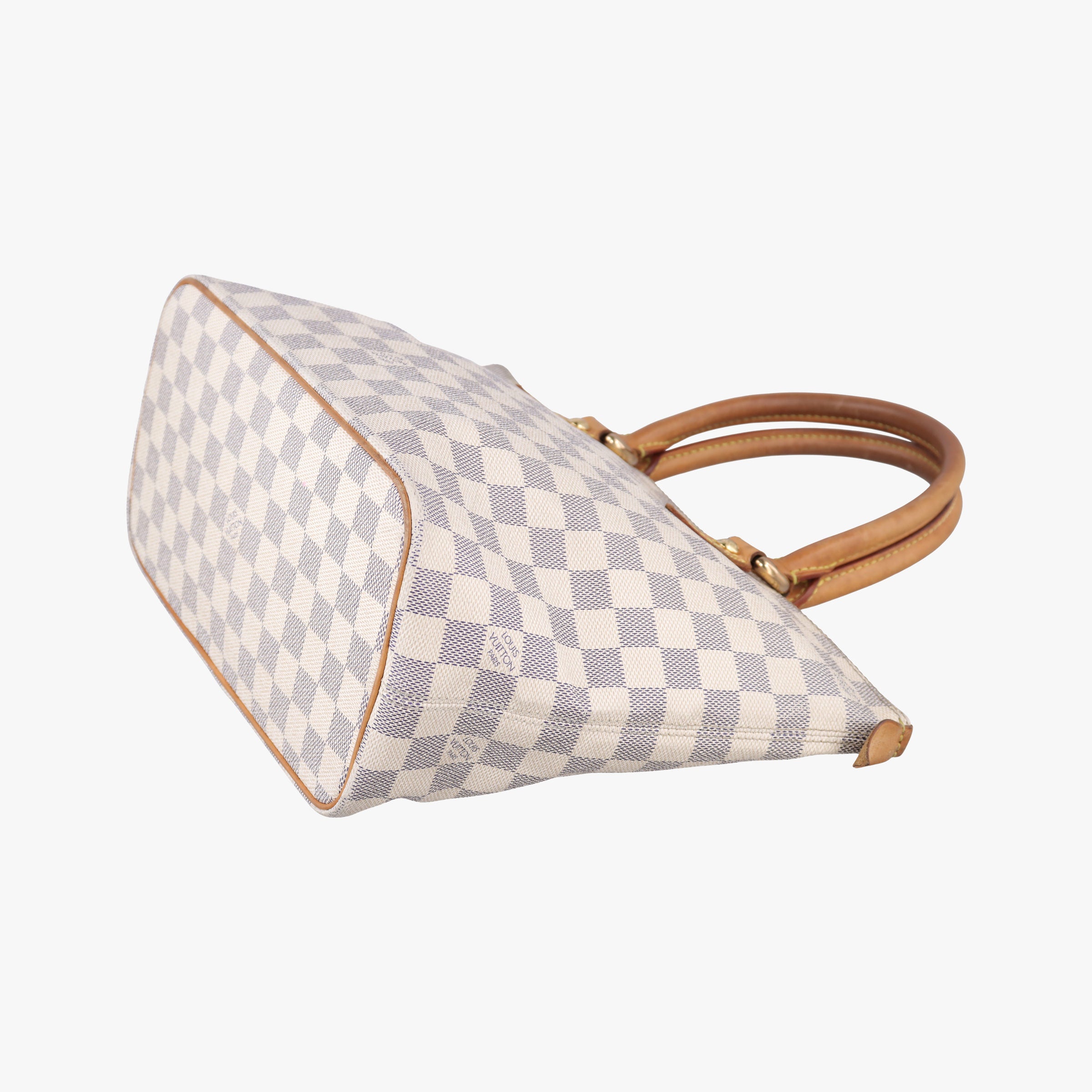 Pre-owned Louis Vuitton SALEYA MM AZUR Damier Canvas N51185 handbag | stylenewstar