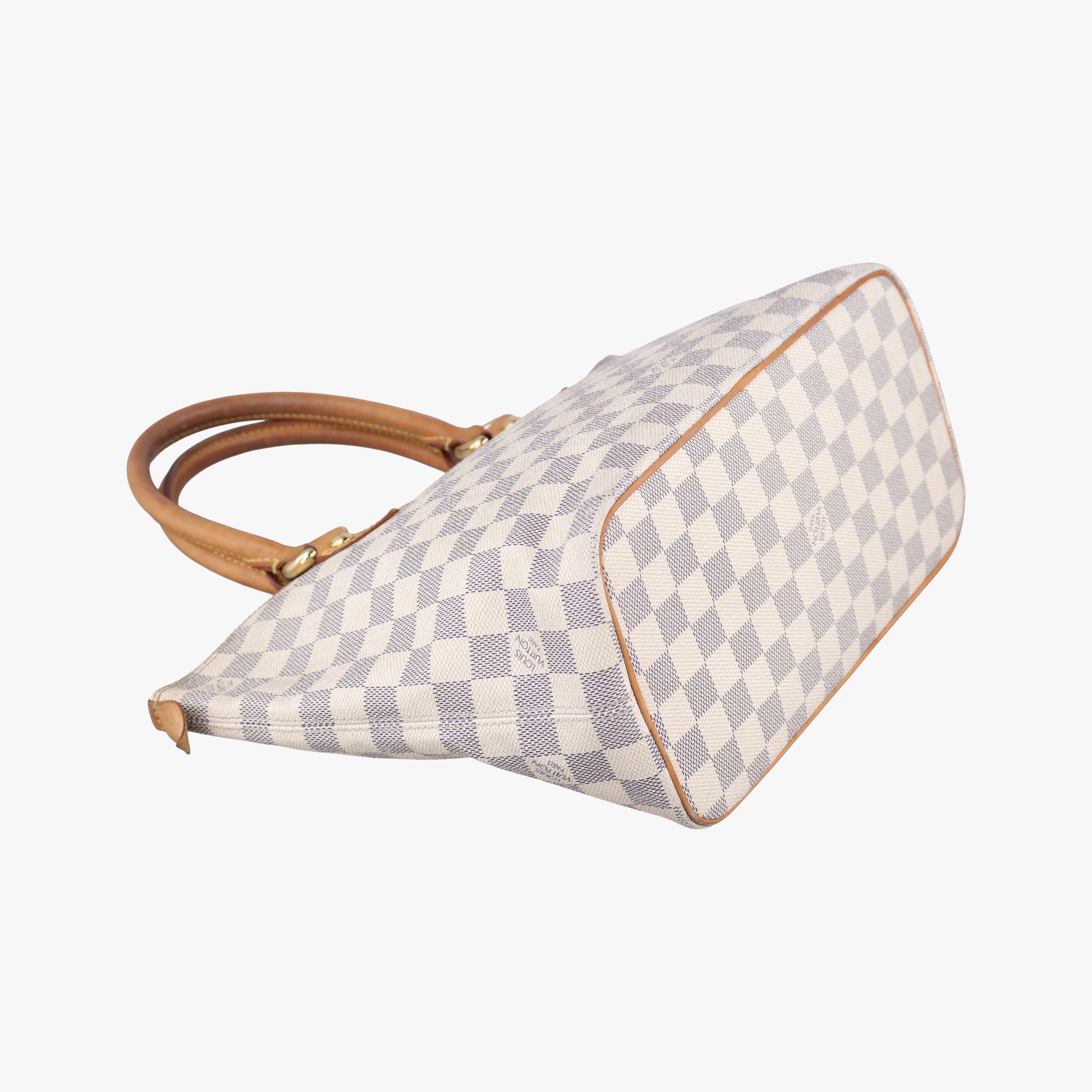 Pre-owned Louis Vuitton SALEYA MM AZUR Damier Canvas N51185 handbag | stylenewstar