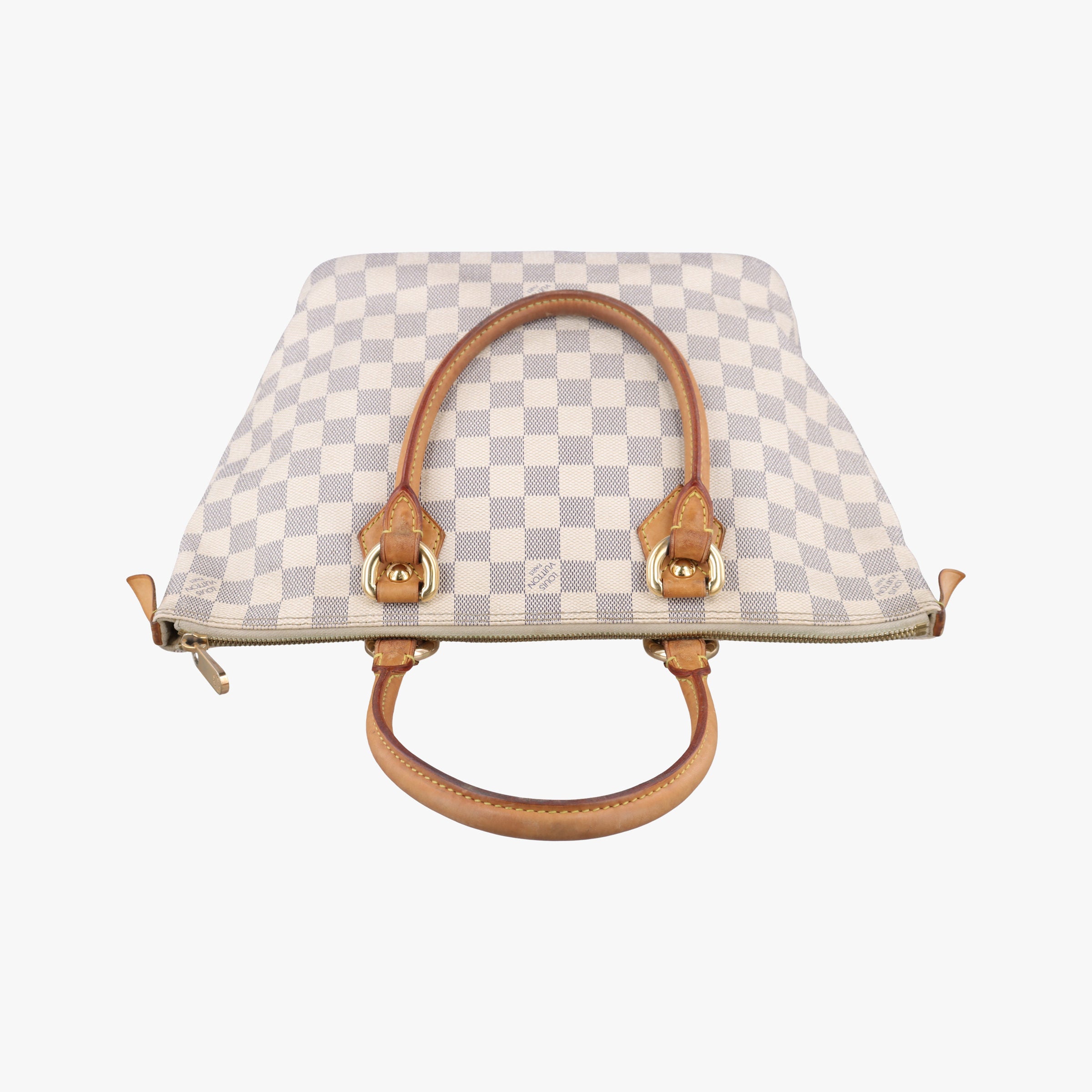 Pre-owned Louis Vuitton SALEYA MM AZUR Damier Canvas N51185 handbag | stylenewstar