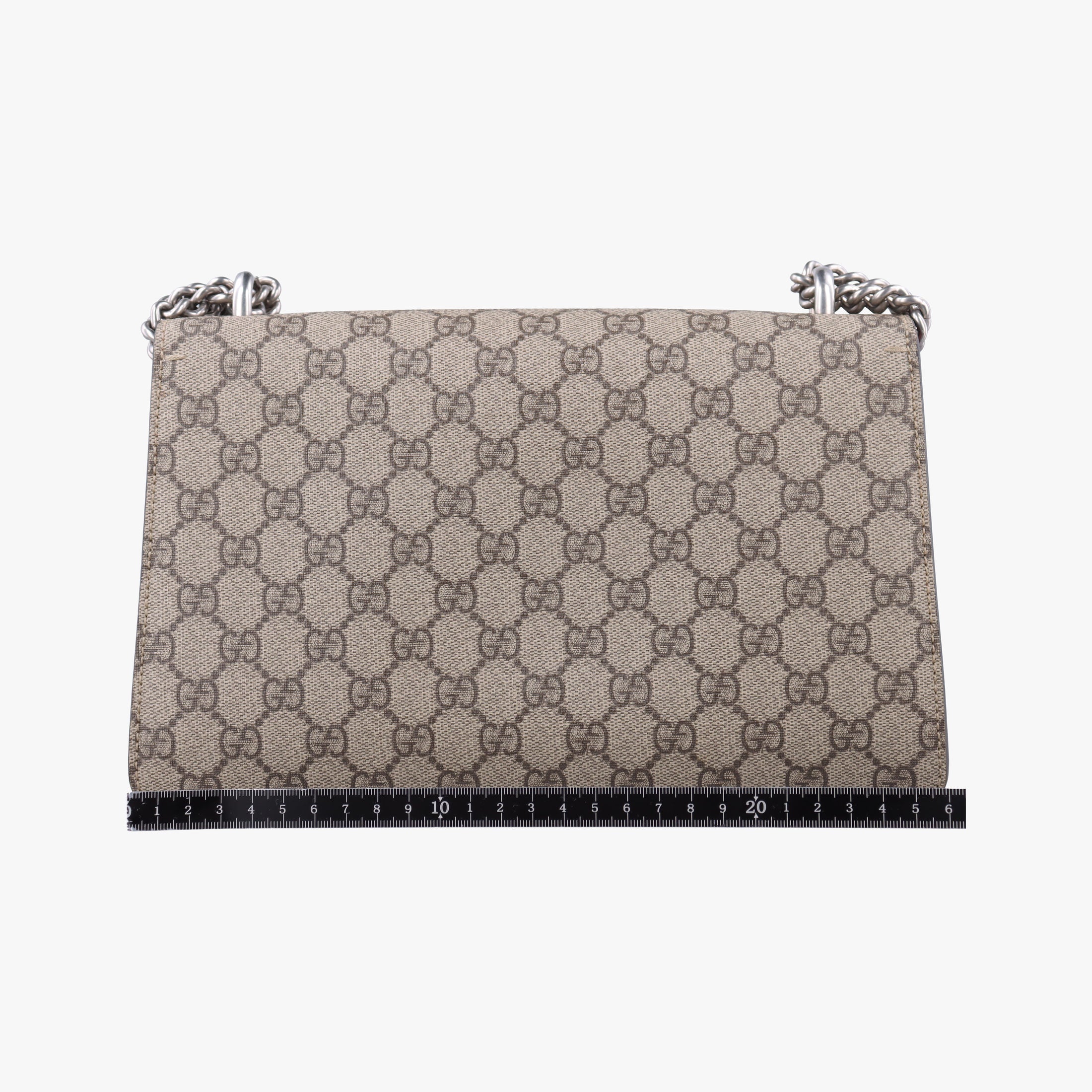 Pre-owned Gucci Dionysus beige×red PVC coated canvas×suede 400249 shoulderbag | stylenewstar