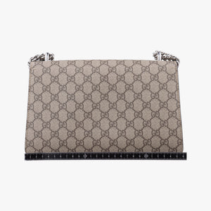 Pre-owned Gucci Dionysus beige×red PVC coated canvas×suede 400249 shoulderbag | stylenewstar