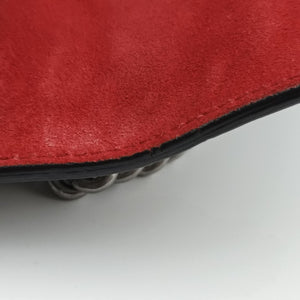 Pre-owned Gucci Dionysus beige×red PVC coated canvas×suede 400249 shoulderbag | stylenewstar