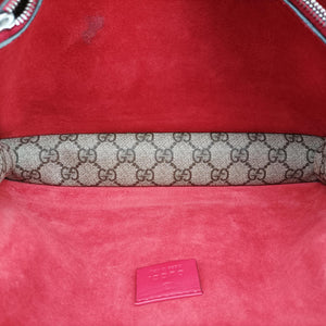 Pre-owned Gucci Dionysus beige×red PVC coated canvas×suede 400249 shoulderbag | stylenewstar