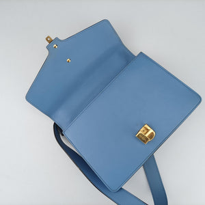 Secondhand Gucci Sylvie Blue Leather 421882 shoulderbag | stylenewstar