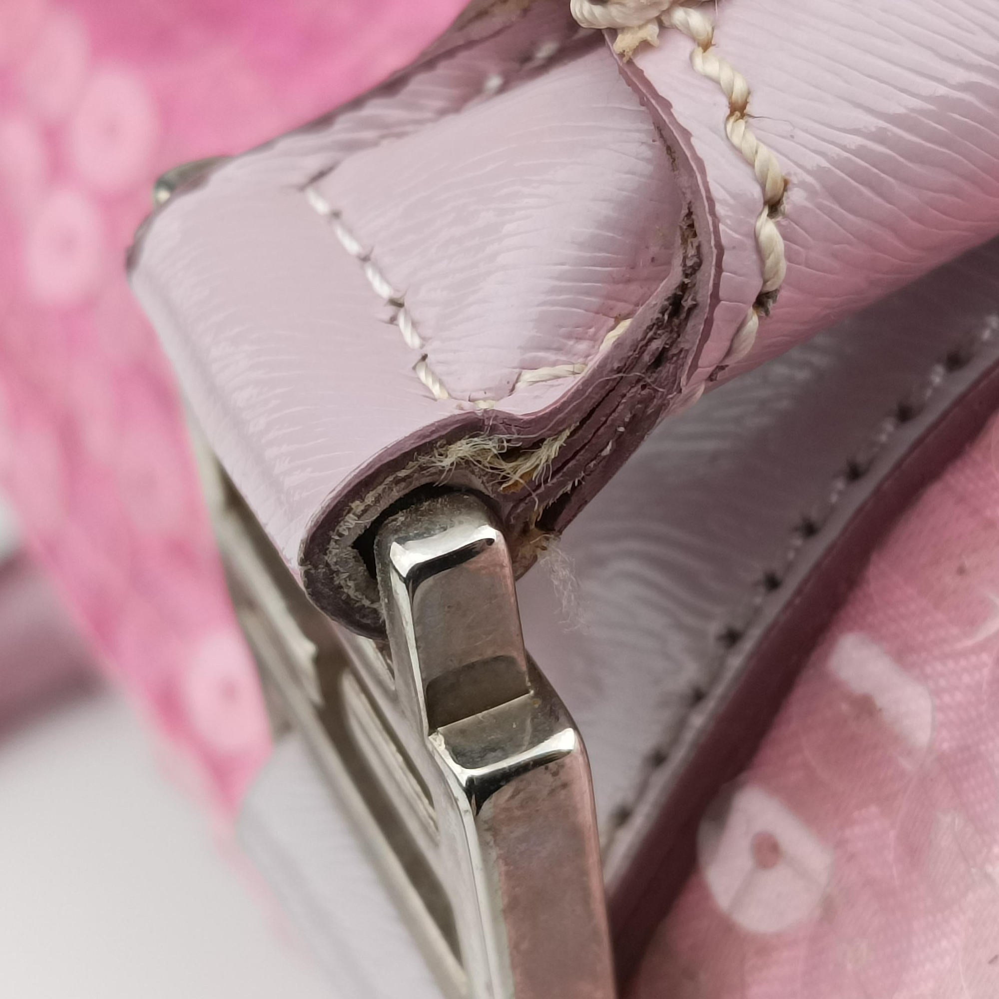 Secondhand Fendi Zucchino Forever Bauletto Pink×Multicolour Canvas×sequins 8BL068 handbag | stylenewstar