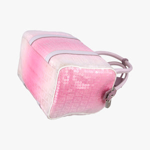 Secondhand Fendi Zucchino Forever Bauletto Pink×Multicolour Canvas×sequins 8BL068 handbag | stylenewstar