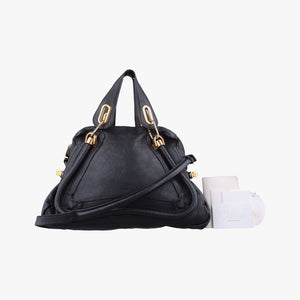 Pre-owned Chloe Paraty Black Leather  shoulderbag | stylenewstar